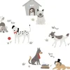 Shop All|Lambs & Ivy - Bow Wow Gray/Beige Dog/Puppy with Doghouse Wall Decals/Stickers - cutbabycare.com | baby boutique & care hub