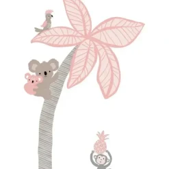 Shop All|Lambs & Ivy - Calypso Pink/Taupe Koala and Palm Tree Nursery Wall Decals/Appliques - cutbabycare.com | baby boutique & care hub