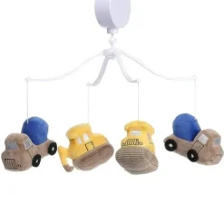 Shop All|Lambs & Ivy - Construction Zone Musical Baby Crib Mobile Soother Toy - cutbabycare.com | baby boutique & care hub