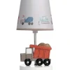 Shop All|Lambs & Ivy - Construction Zone Truck Nursery Lamp with Shade & Bulb - cutbabycare.com | baby boutique & care hub