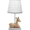 Shop All|Lambs & Ivy - Deer Park Woodland Taupe Lamp with Gray/White Shade & Bulb - cutbabycare.com | baby boutique & care hub