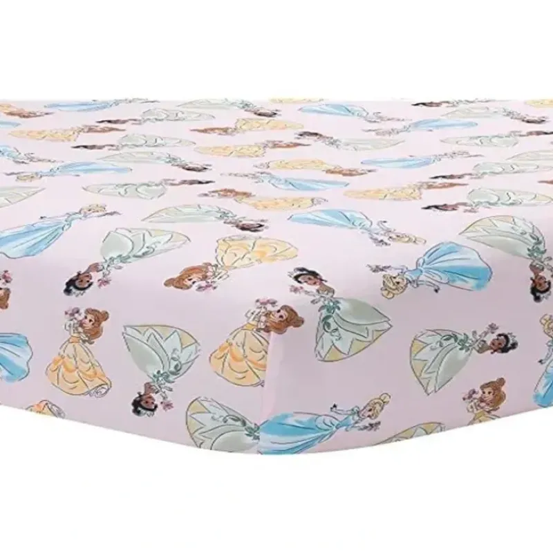 Stroller|Lambs & Ivy - Disney Princesses Fitted Crib Sheet - cutbabycare.com | baby boutique & care hub