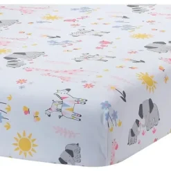 Shop All|Lambs & Ivy - Jazzy Jungle Baby Fitted Crib Sheet - cutbabycare.com | baby boutique & care hub