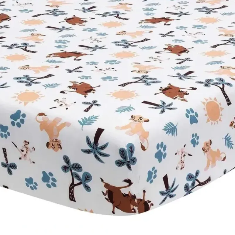Shop All|Lambs & Ivy - Lion King Adventure Fitted Crib Sheet - cutbabycare.com | baby boutique & care hub