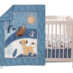 Shop All|Lambs & Ivy - 3Pk Lion King Adventure Baby Crib Bedding Set, Blue - cutbabycare.com | baby boutique & care hub