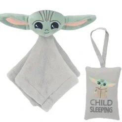 Shop All|Lambs & Ivy - The Child Baby Yoda Security Blanket & Door Pillow Set - cutbabycare.com | baby boutique & care hub