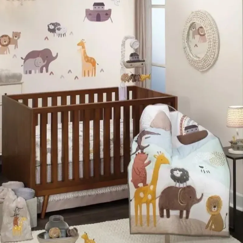 Shop All|Lambs & Ivy Baby Noah 3-Piece Bedding Set, Animals/Ark - cutbabycare.com | baby boutique & care hub