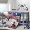 Shop All|Lambs & Ivy Big Sky Blue/Brown Woodland Animals 4-Piece Baby Crib Bedding Set - cutbabycare.com | baby boutique & care hub