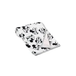 Shop All|Lambs & Ivy Black & White Minnie Mouse Baby Blanket - cutbabycare.com | baby boutique & care hub