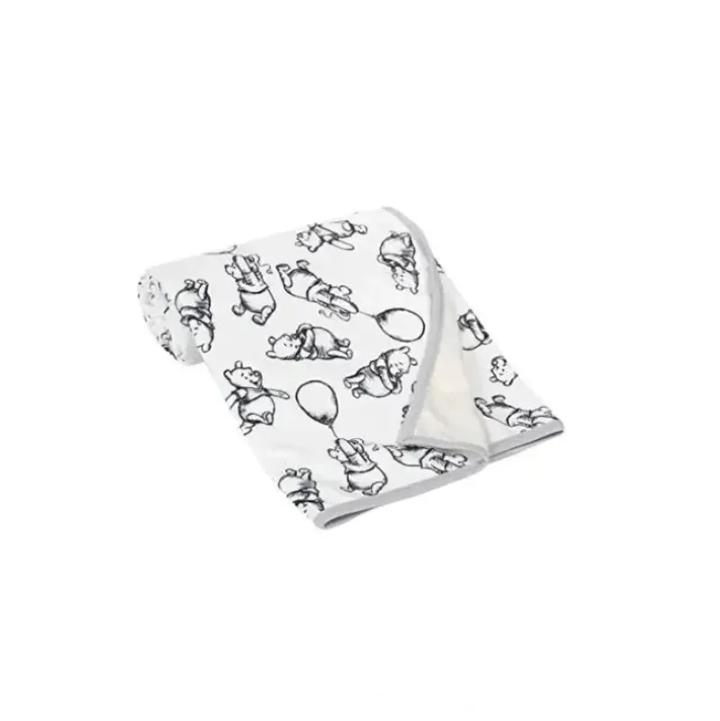 Shop All|Lambs & Ivy Black & White Winnie The Pooh Baby Blanket - cutbabycare.com | baby boutique & care hub