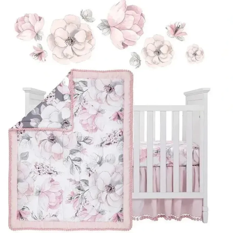 Shop All|Lambs & Ivy Botanical Baby 4Pc Baby Bedding Set - cutbabycare.com | baby boutique & care hub