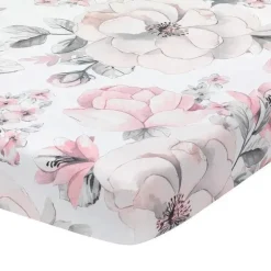 Shop All|Lambs & Ivy Floral Baby Crib Fitted Sheet - cutbabycare.com | baby boutique & care hub