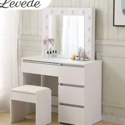 Shop All|Levede Dressing Table Vanity Set Stool Makeup LEDs Mirror Jewellery Organizer - cutbabycare.com | baby boutique & care hub