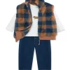 Shop All|Litlle Me - 3Pk Baby Boy Check Vest Set - cutbabycare.com | baby boutique & care hub