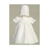 Shop All|Lito - Baby Girl Lace Yoke White Short Dress Melissa - cutbabycare.com | baby boutique & care hub