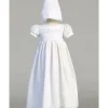 Shop All|Lito - Embroidered Cotton Eyelet Gown, White - cutbabycare.com | baby boutique & care hub