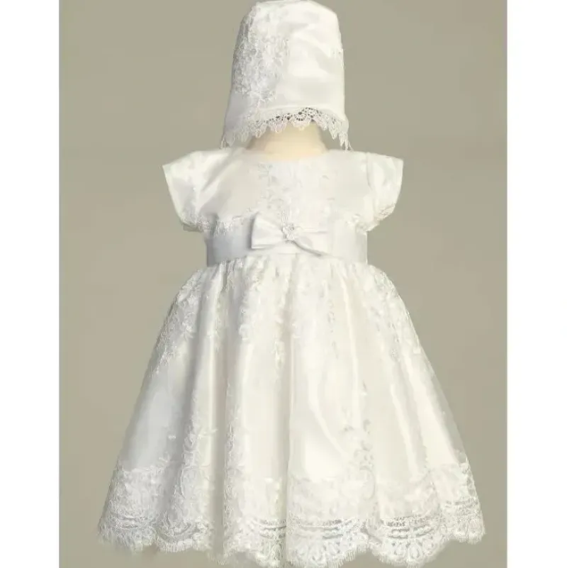 Shop All|Lito - Embroidered Tulle Dress With Bonnet, White - cutbabycare.com | baby boutique & care hub