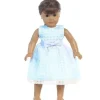 Shop All|Lito - Organza Dress With Burnout Squares, Blue Dolls Dress - cutbabycare.com | baby boutique & care hub