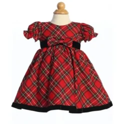 Shop All|Lito - Plaid Christmas Dress Red, Green & Black - cutbabycare.com | baby boutique & care hub