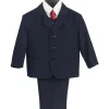 Shop All|Lito Boy's 3 Button Suit, Light Gray, 5-Piece - cutbabycare.com | baby boutique & care hub