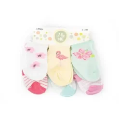 Shop All|Litte Me Flamingo 6pk Baby Girl Socks - cutbabycare.com | baby boutique & care hub