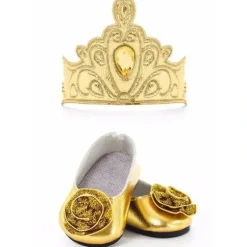 Shop All|Little Adventures Doll Shoes and Tiara, Gold - cutbabycare.com | baby boutique & care hub