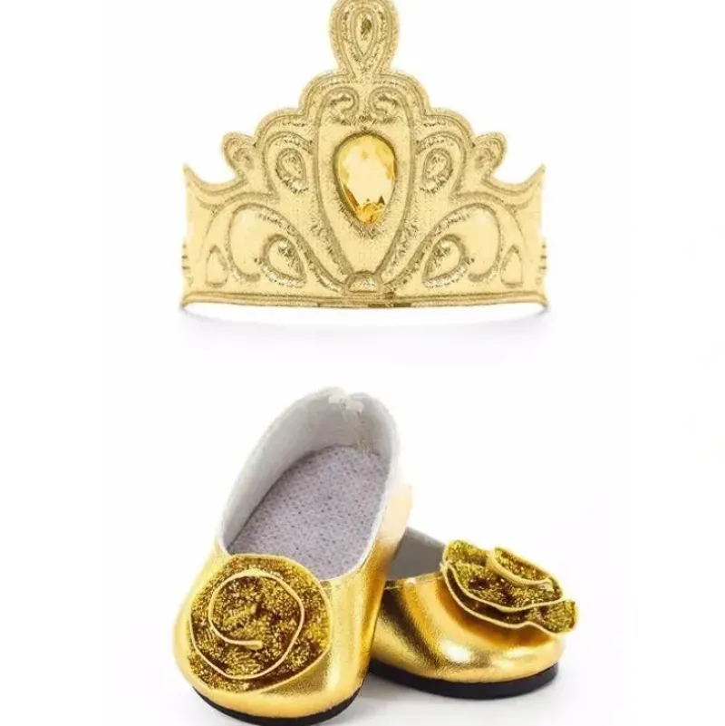 Shop All|Little Adventures Doll Shoes and Tiara, Gold - cutbabycare.com | baby boutique & care hub