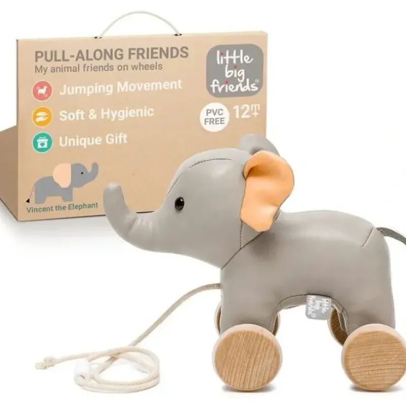 Shop All|Little Big Friends - Pull Along Friends, Vincent The Elephant - cutbabycare.com | baby boutique & care hub