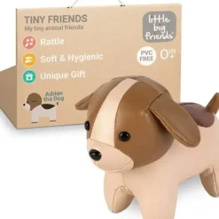 Shop All|Little Big Friends - Tiny Friends Rattle Toy, Adrien The Dog - cutbabycare.com | baby boutique & care hub
