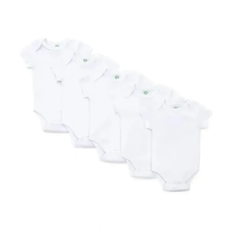 Shop All|Little Me - 5 Pk Bodysuits Short Sleeve, White - cutbabycare.com | baby boutique & care hub