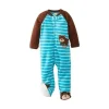 Shop All|Little Me - Baby Boy Bear Blanket Fleece Brown - cutbabycare.com | baby boutique & care hub