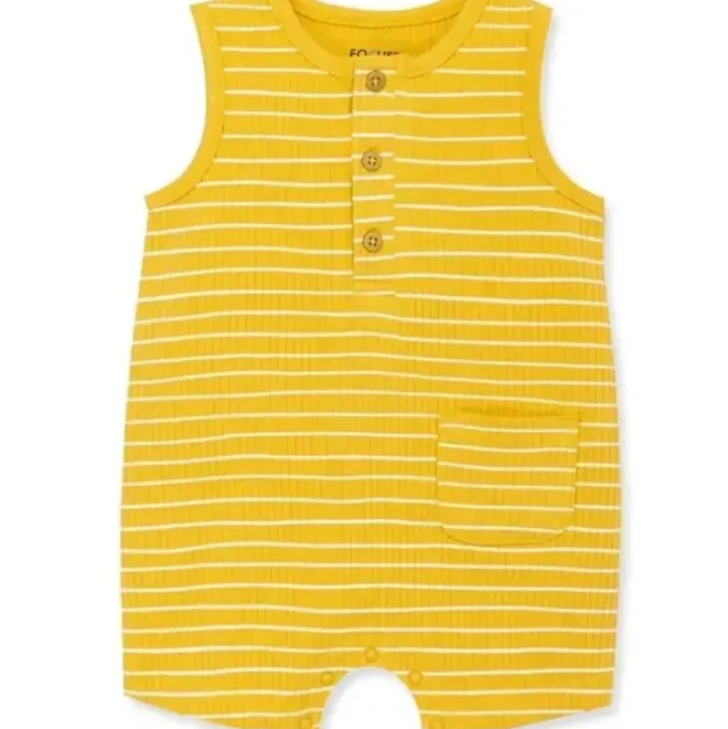 Shop All|Little Me - Baby Boy Focus Kids Sunrays Rib Romper - cutbabycare.com | baby boutique & care hub