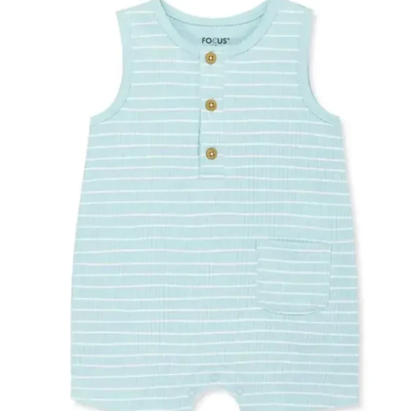 Shop All|Little Me - Baby Boy Focus Kids Coastal Rib Romper - cutbabycare.com | baby boutique & care hub