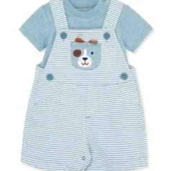 Shop All|Little Me - Baby Boy Puppy Soft Cotton Knit Overall Set - cutbabycare.com | baby boutique & care hub