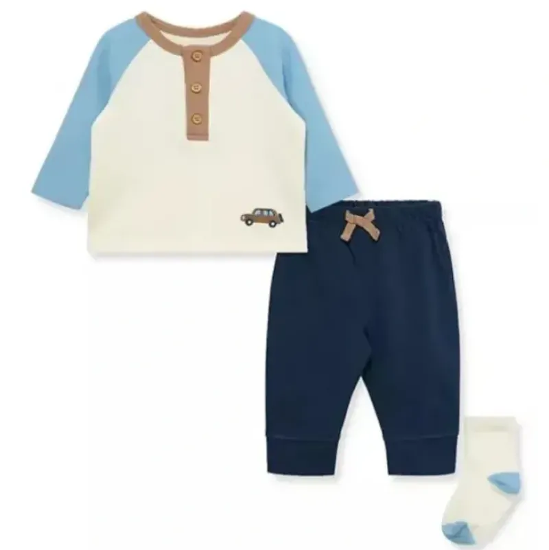 Shop All|Little Me - Baby Boys Color Blocked Joggers Set with Socks - cutbabycare.com | baby boutique & care hub