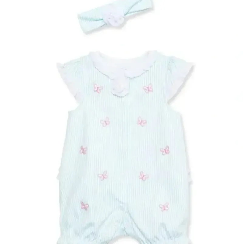 Shop All|Little Me - Baby Girl Butterfly Romper & Headband - cutbabycare.com | baby boutique & care hub