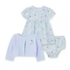 Shop All|Little Me - Baby Girl Daisy Bee Dress Set, Blue - cutbabycare.com | baby boutique & care hub