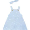 Shop All|Little Me - Baby Girl Daisy Gauze Dress & Headband - cutbabycare.com | baby boutique & care hub
