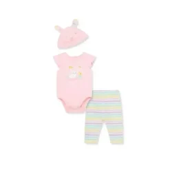 Shop All|Little Me - Baby Girl Easter Bunny Bodysuit & Pany Set, Pink - cutbabycare.com | baby boutique & care hub