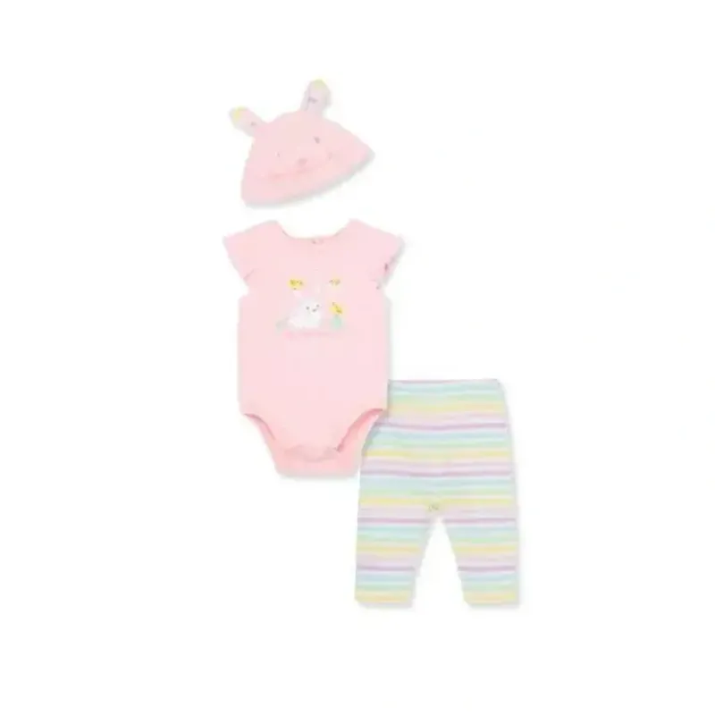 Shop All|Little Me - Baby Girl Easter Bunny Bodysuit & Pany Set, Pink - cutbabycare.com | baby boutique & care hub