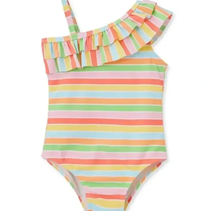 Shop All|Little Me - Baby Girl Fun Stripe Swimsuit Multi Stripe - cutbabycare.com | baby boutique & care hub
