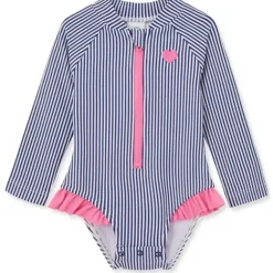 Shop All|Little Me - Baby Girl Heart Rashguard Blue - cutbabycare.com | baby boutique & care hub