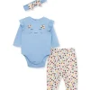 Shop All|Little Me - Baby Girl Kitty Rib Bodysuit & Pant Set - cutbabycare.com | baby boutique & care hub
