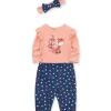 Shop All|Little Me - Baby Girl Pretty Fox Infant Rib Bodysuit & Pant Set - cutbabycare.com | baby boutique & care hub