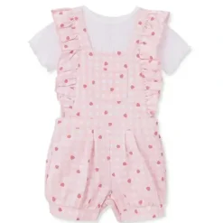 Shop All|Little Me - Baby Girl Strawberry Knit Jumper Set, Pink - cutbabycare.com | baby boutique & care hub