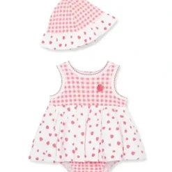 Shop All|Little Me - Baby Girl Strawberries Popover & Hat - cutbabycare.com | baby boutique & care hub