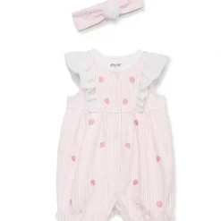 Shop All|Little Me - Baby Girl Strawberry Romper & Headband - cutbabycare.com | baby boutique & care hub