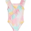Shop All|Little Me - Baby Girl Tie Dye Swimsuit Pink - cutbabycare.com | baby boutique & care hub