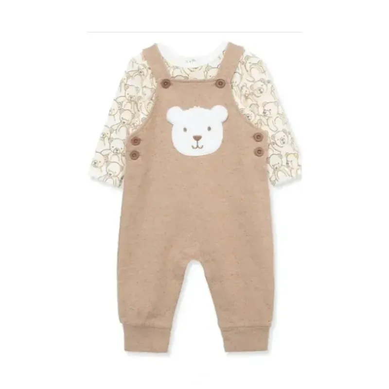 Shop All|Little Me - Bears Overall Set, 9M, Tan - cutbabycare.com | baby boutique & care hub