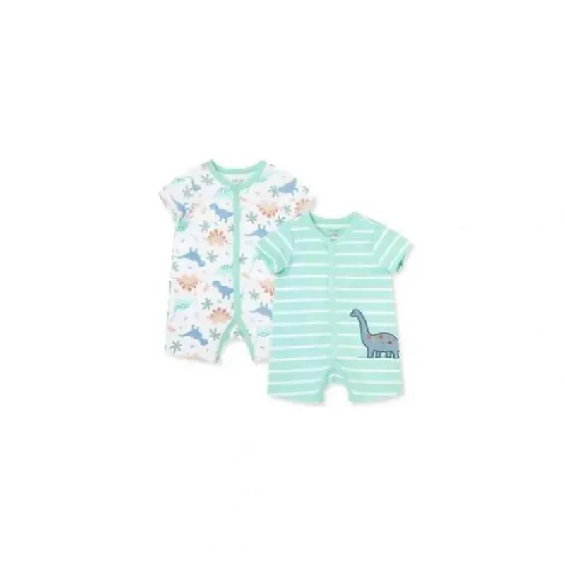 Shop All|Little Me - 2Pk Baby Boy Dinos Rompers - cutbabycare.com | baby boutique & care hub